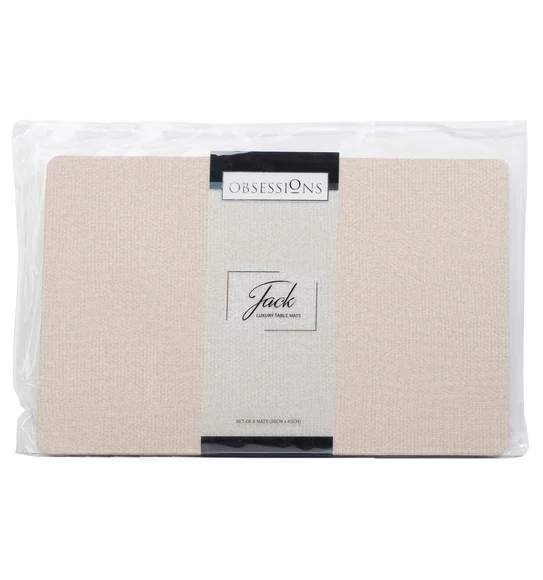Jack Solid Table Mat Beige