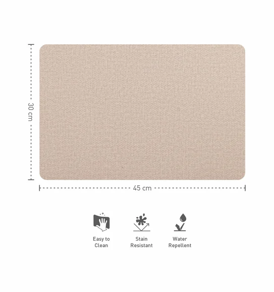 Jack Solid Table Mat Beige