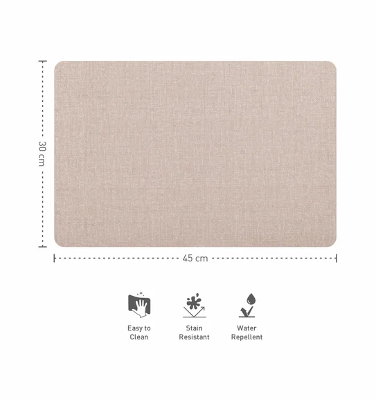 Jack Solid Table Mat L.Beige