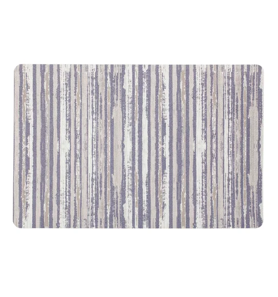 Jack Striped Table Mat Grey and Cream