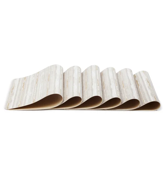 Jack Striped Table Mat Cream and Beige