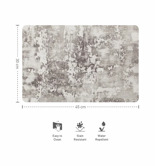 Jack Abstract Table Mat Grey