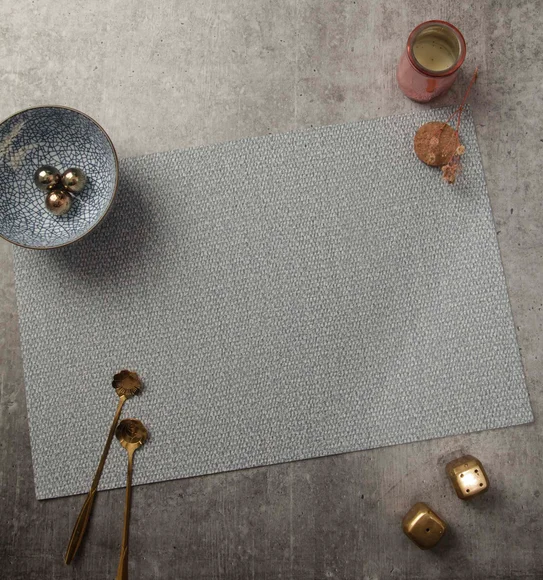 Canvas Solid Table Mat Grey