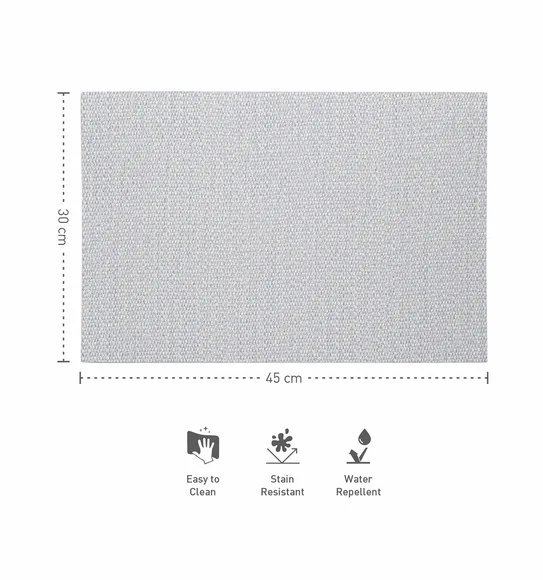 Canvas Solid Table Mat Grey