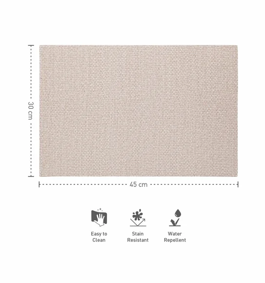 Canvas Solid Table Mat Beige