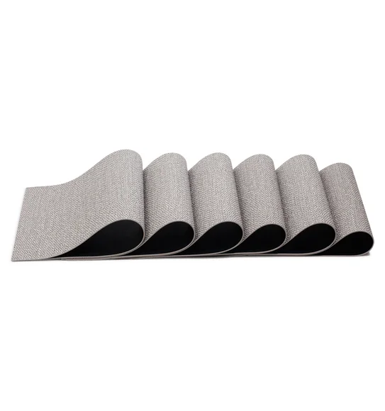 Canvas Solid Table Mat Grey