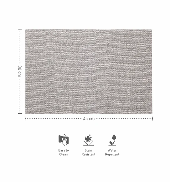 Canvas Solid Table Mat Grey