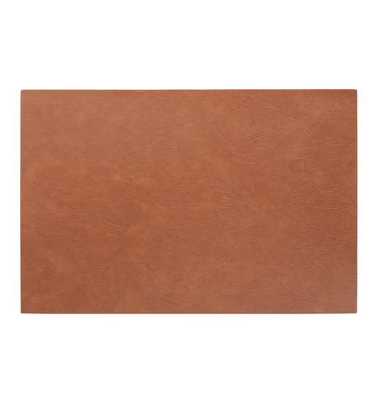 Canvas Solid Table Mat Rust