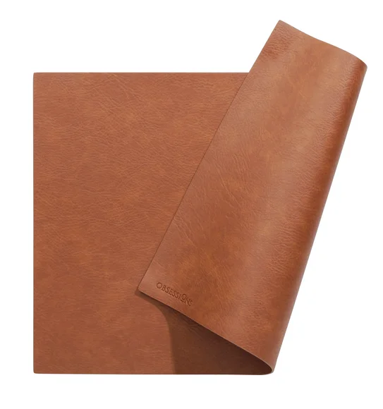 Canvas Solid Table Mat Rust