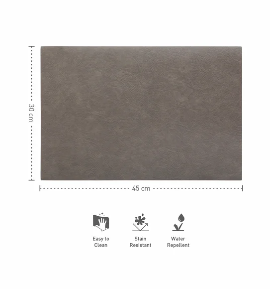 Canvas Solid Table Mat D.Grey