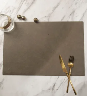 Canvas Solid Table Mat D.Grey