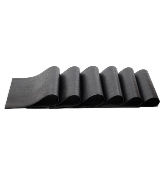 Canvas Solid Table Mat Charcoal