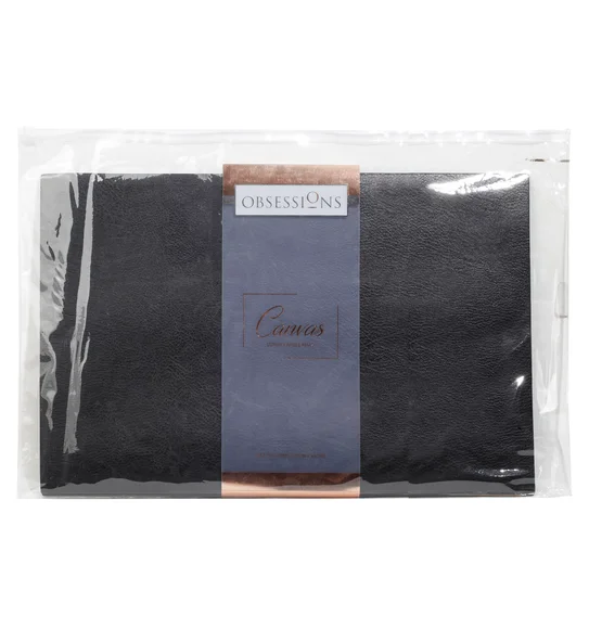 Canvas Solid Table Mat Charcoal