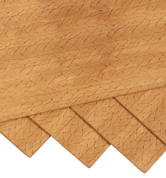 Canvas Solid Table Mat Camel