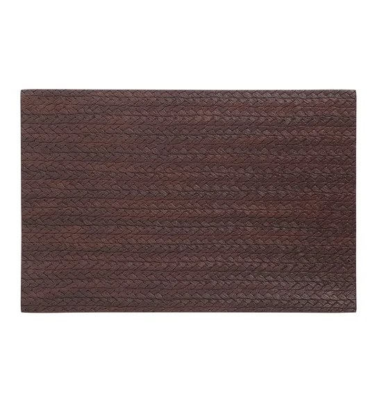 Canvas Solid Table Mat Chocolate