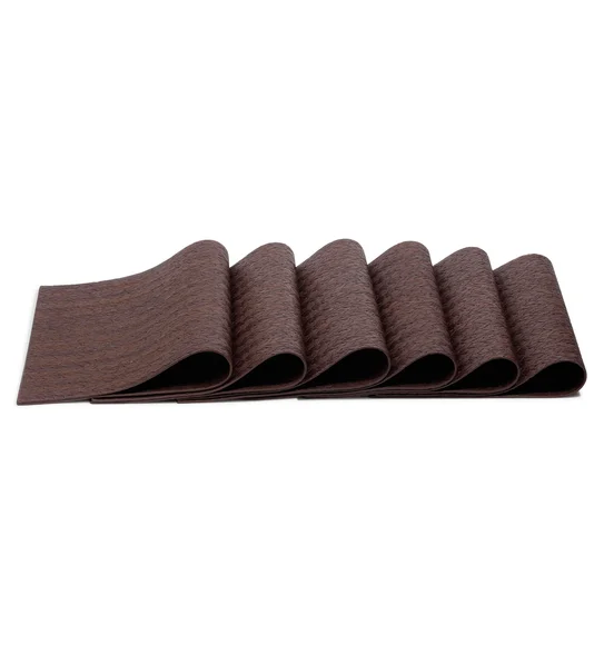 Canvas Solid Table Mat Chocolate