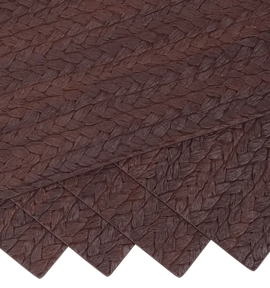 Canvas Solid Table Mat Chocolate