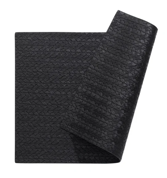 Canvas Solid Table Mat Black