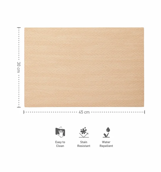 Canvas Solid Table Mat L.Beige