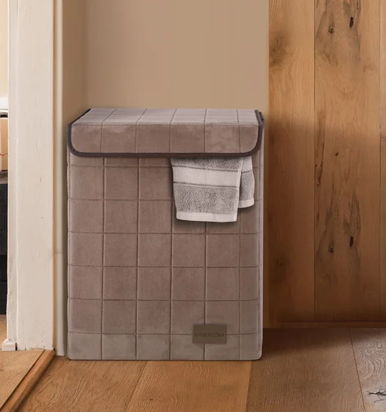 Sophia Foldable Laundry Basket Storage Basket Brown
