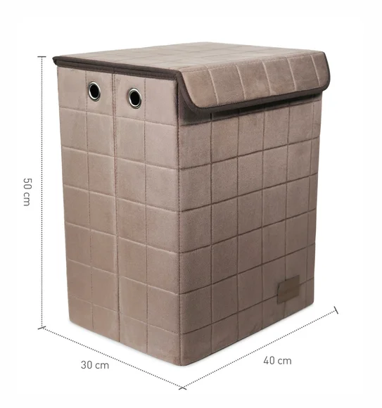 Sophia Foldable Laundry Basket Storage Basket Brown
