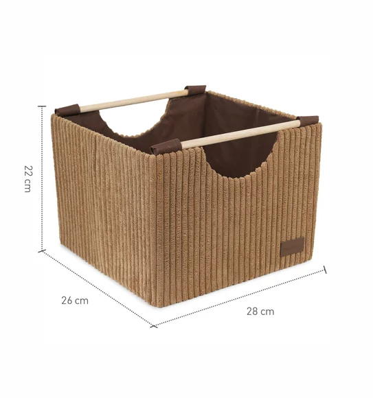 Sophia Set of 2 Foldable Laundry Basket Storage Basket Camel