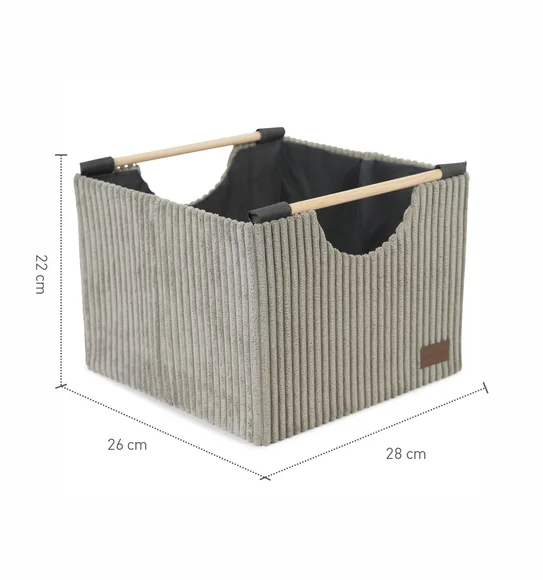 Sophia Set of 2 Foldable Laundry Basket Storage Basket Taupe
