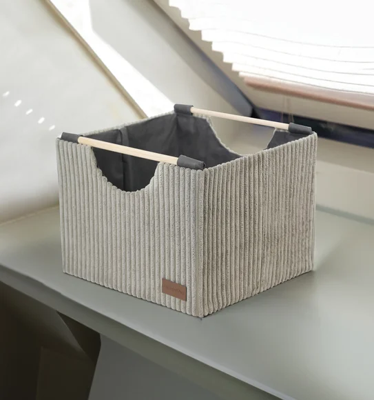 Sophia Large Foldable Laundry Basket Storage Basket Taupe