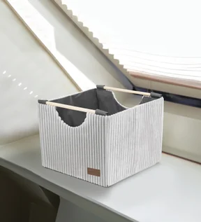Sophia Large Foldable Laundry Basket Storage Basket Stone