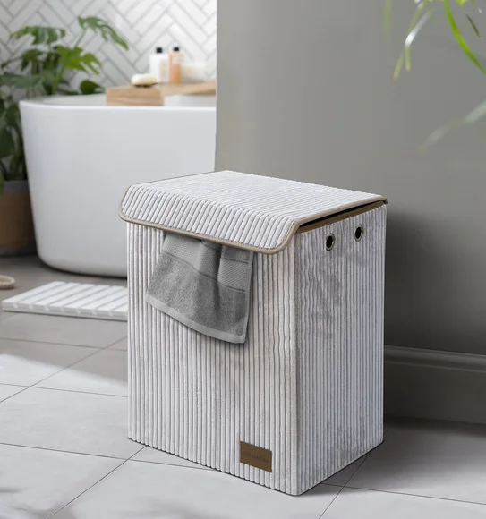 Sophia Foldable Laundry Basket Storage Basket Stone
