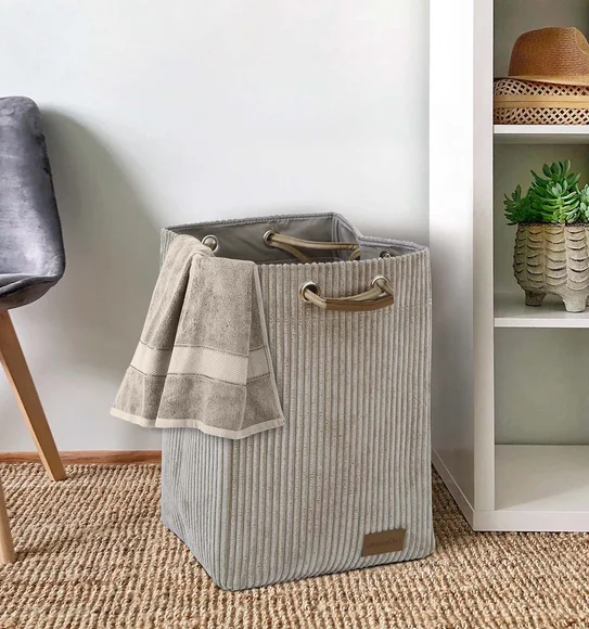 Sophia Foldable Laundry Basket Storage Basket Taupe