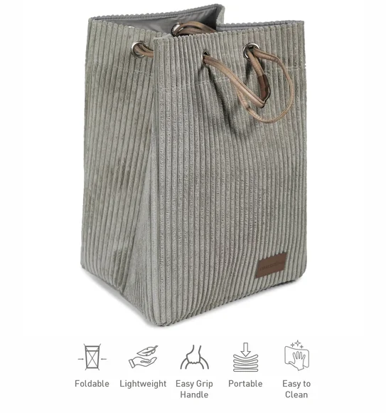 Sophia Foldable Laundry Basket Storage Basket Taupe