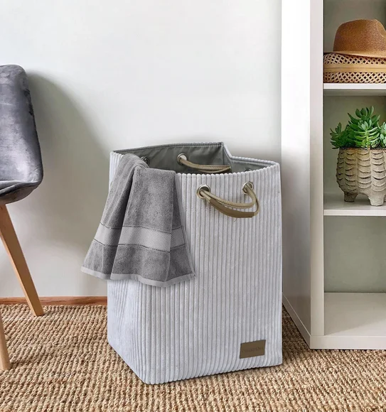 Sophia Foldable Basket Storage Basket Stone
