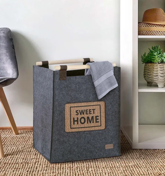 Sophia Foldable Basket Storage Basket Grey