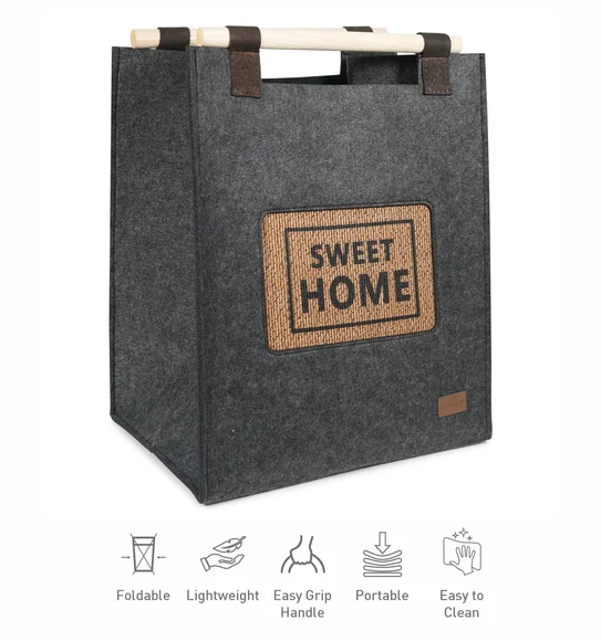 Sophia Foldable Basket Storage Basket Grey