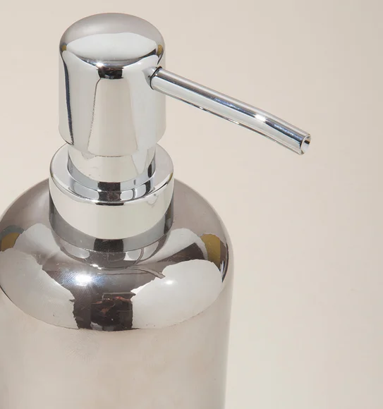Prism 3 Pcs Bathroom Set Glass Bath Set Silver