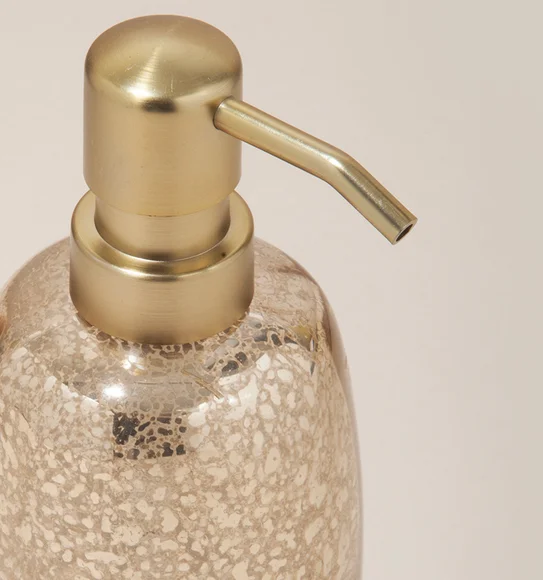 Prism 3 Pcs Bathroom Set Glass Bath Set Golden