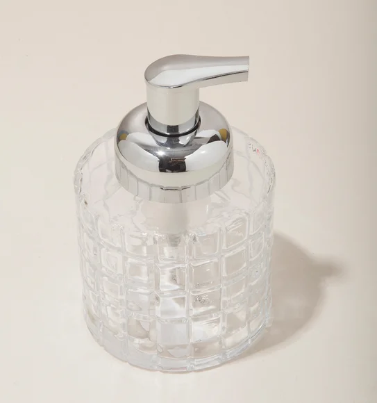 Prism Soap Dispenser Glass Soap Dispenser Clear