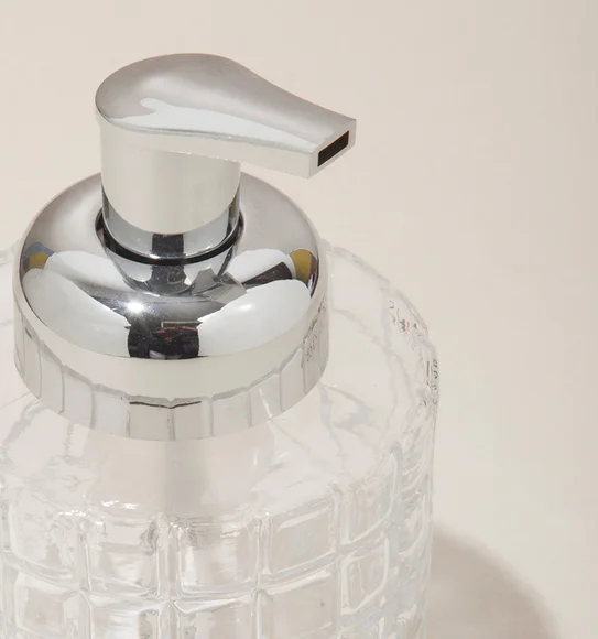 Prism Soap Dispenser Glass Soap Dispenser Clear