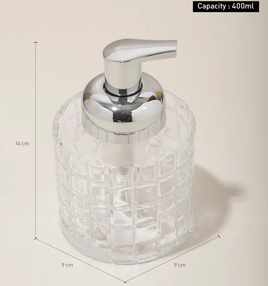 Prism Soap Dispenser Glass Soap Dispenser Clear