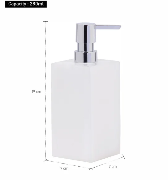 Arsh Soap Dispenser Polyresin Soap Dispenser White