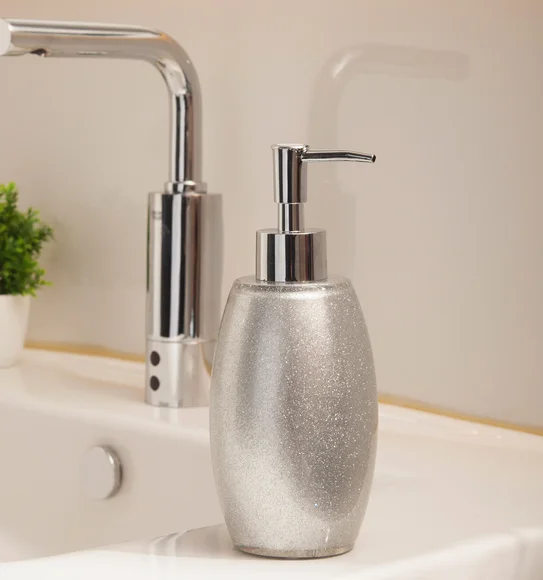 Arsh Soap Dispenser Polyresin Soap Dispenser Silver