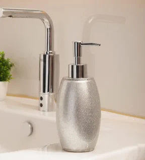 Arsh Soap Dispenser Polyresin Soap Dispenser Silver
