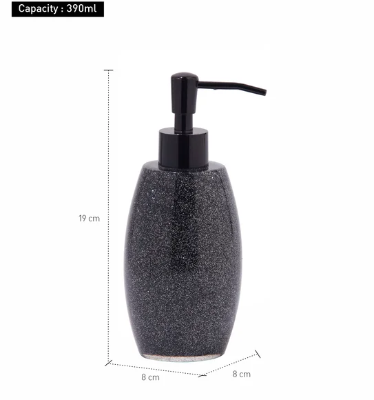Arsh Soap Dispenser Polyresin Soap Dispenser Charcoal
