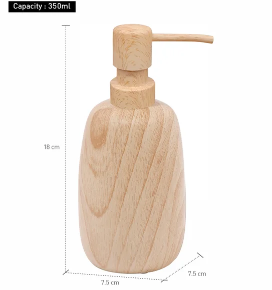Azure Soap Dispenser Polyresin Soap Dispenser Wood