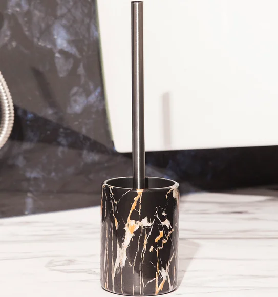 Azure Toilet Brush Polyresin Toiletbrush Holder Chocolate
