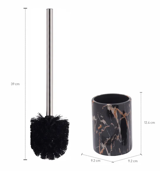 Azure Toilet Brush Polyresin Toiletbrush Holder Chocolate
