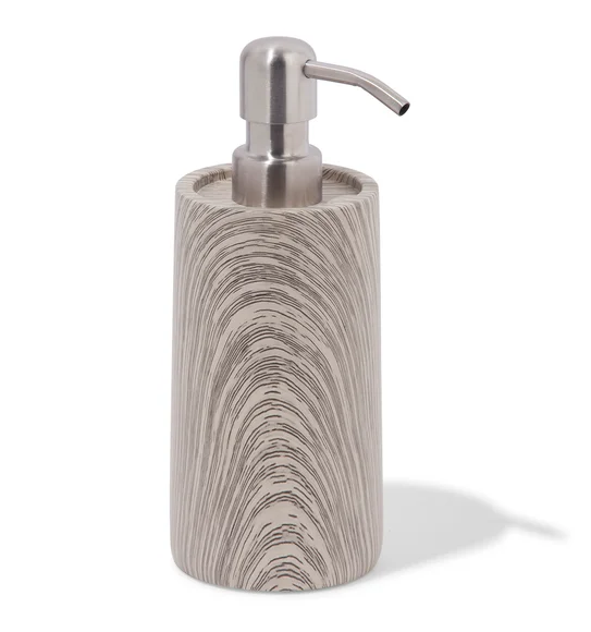 Azure Soap Dispenser Polyresin Soap Dispenser Grey Beige