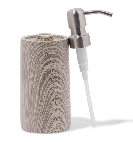 Azure Soap Dispenser Polyresin Soap Dispenser Grey Beige