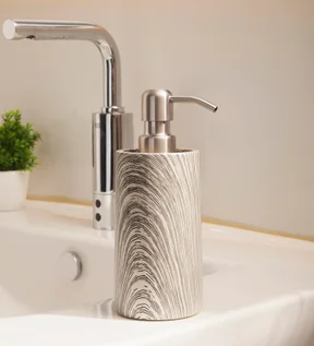 Azure Soap Dispenser Polyresin Soap Dispenser Grey Beige